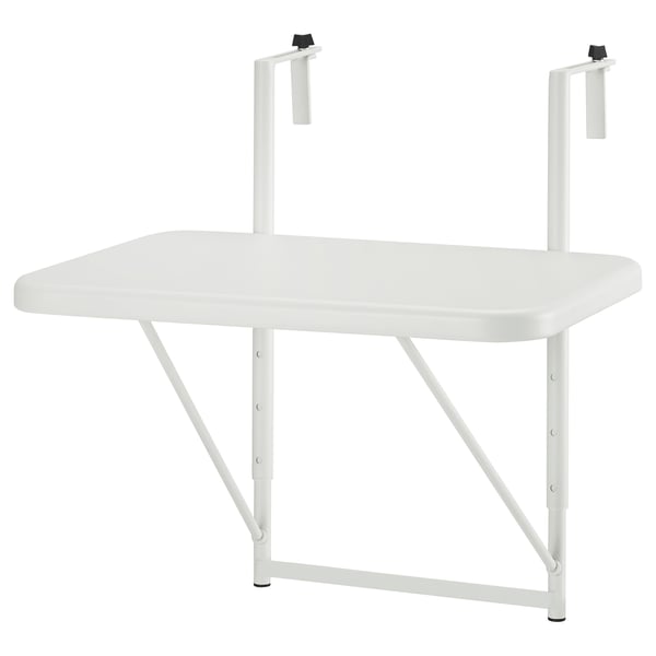 TORPARÖ 토르파뢰 발코니테이블, 화이트, 50 cm