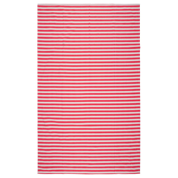 VINTERFINT 빈테르핀트 식탁보, 스트라이프 화이트/레드, 145x240 cm