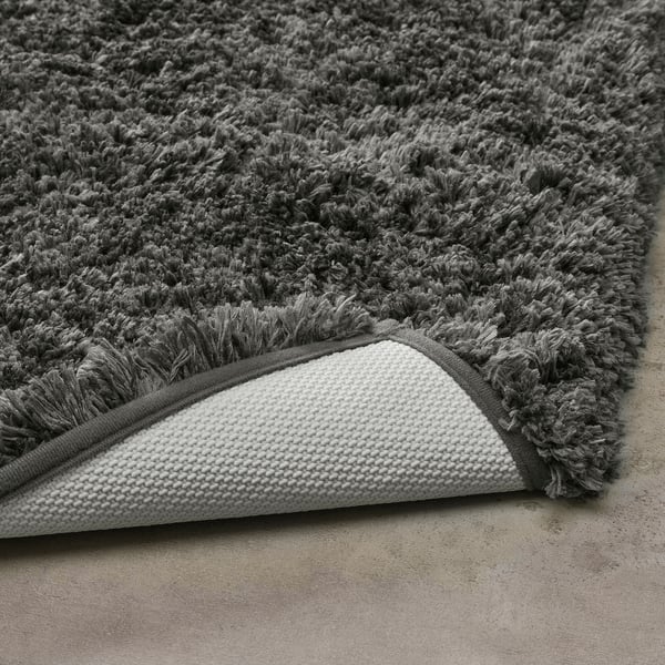 ALMTJÄRN دعّاسة للحمّام, رمادي غامق, 65 سم