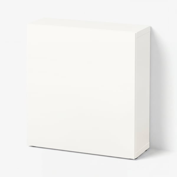 BESTÅ وحدة رف مع باب, أبيض/Lappviken أبيض, 60x22x64 سم