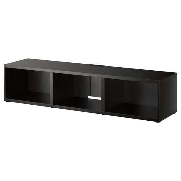 BESTÅ طاولة تلفزيون, أسود-بني, 180x40x38 سم