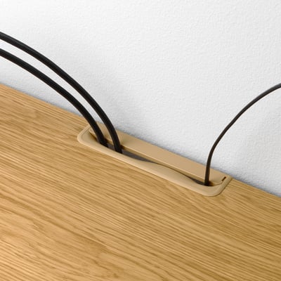 BESTÅ طاولة تلفزيون, شكل السنديان, ‎180x40x64 سم‏