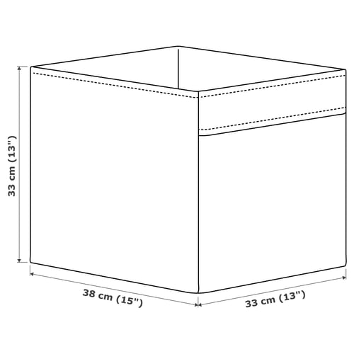DRÖNA صندوق, أبيض, 33x38x33 سم