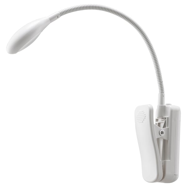 EBBARED مصباح توجيهي بملقط LED, يعمل بالبطارية/أبيض