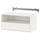 EKET رف أجهزة الميديا حائطي مع ماسورة, أبيض, 70x35x35 سم