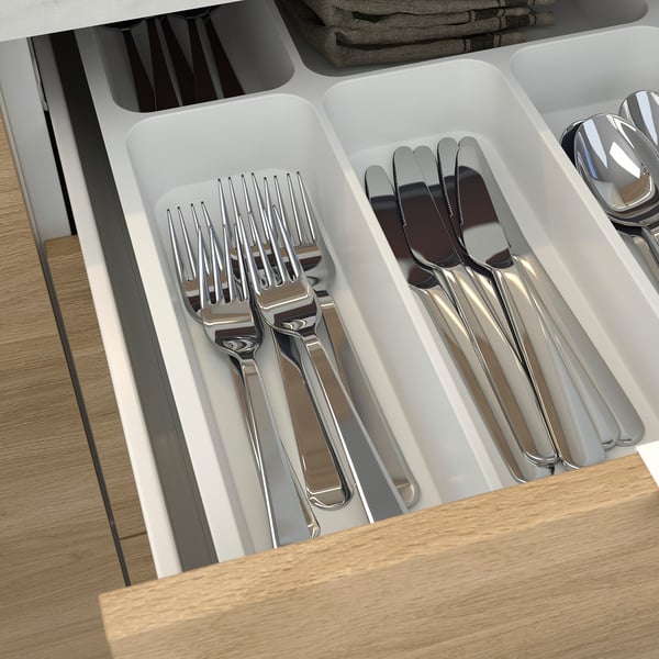 ENHET مطبخ, أبيض/شكل السنديان, 103x63.5x222 سم