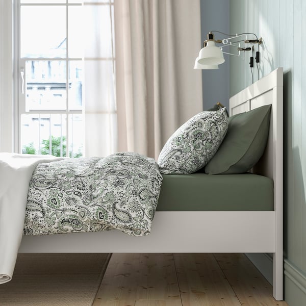 FÅGELFJÄLLET هيكل سرير, أبيض-عاجي, 160x200 سم