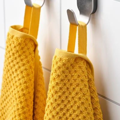 GULVIAL منشفة حمّام, أصفر, 100x150 سم