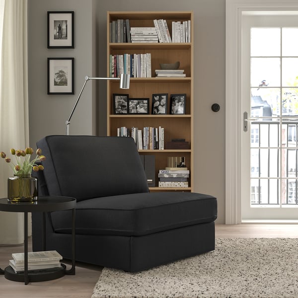 KIVIK كنبة-سرير بمقعد واحد, Tresund فحمي
