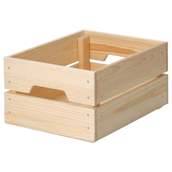 KNAGGLIG صندوق, صنوبر, 23x31x15 سم