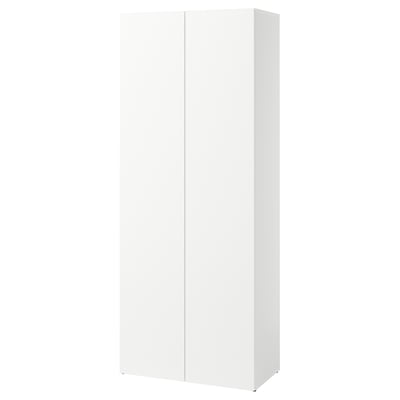 LASTARE هيكل مع أبواب, أبيض, ‎80x42x200 سم‏