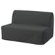 LYCKSELE LÖVÅS كنبة-سرير بمقعدين, Vansbro رمادي غامق