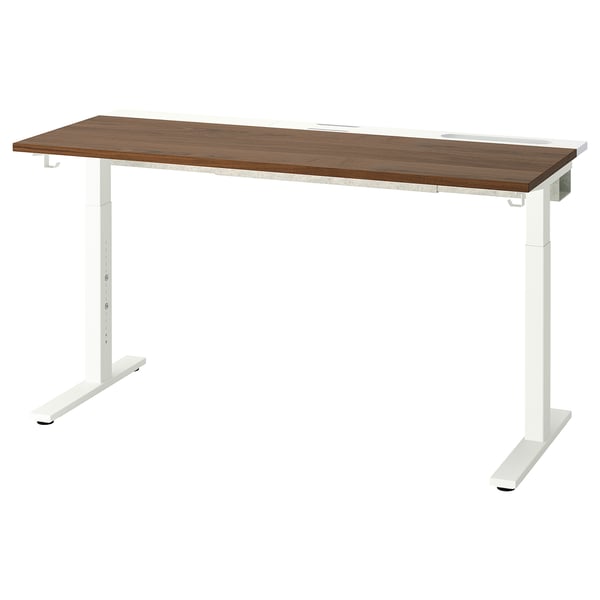 MITTZON سطح طاولة, قشرة خشب الجوز, 140x48 سم