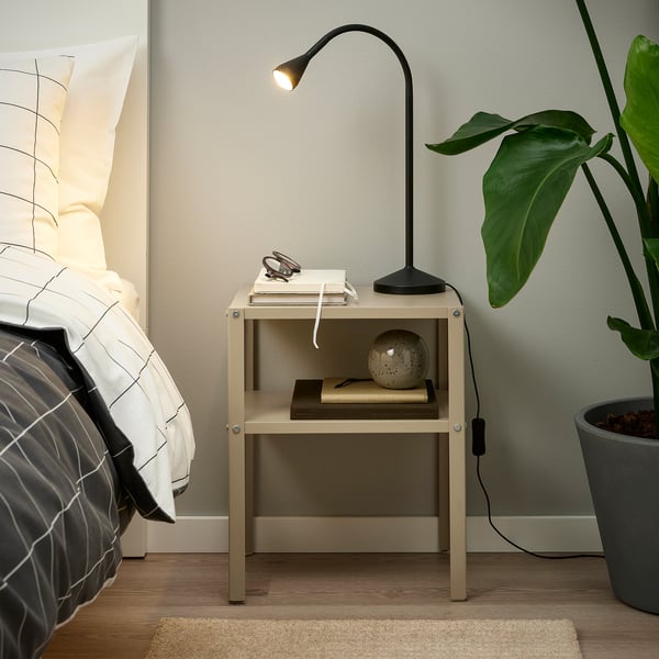 NÄVLINGE مصباح عمل LED, أسود