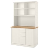 ÖNNERUP مطبخ صغير, أبيض-عاجي, 130x64x219 سم