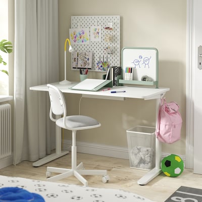 RELATERA لوح كتابة + سبورة، طقم من قطعتين, أخضر رمادي فاتح