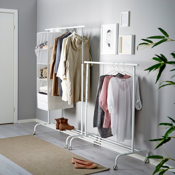 RIGGA حامل ملابس, أبيض