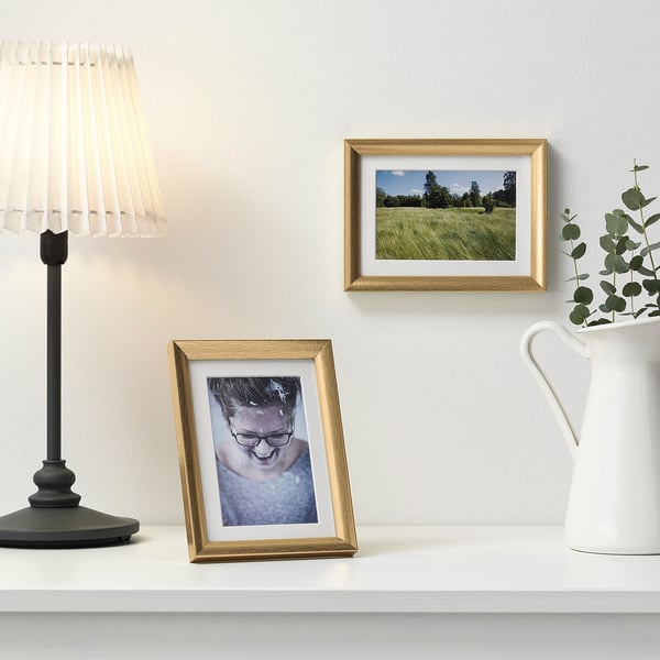 SILVERHÖJDEN برواز, لون ذهبي, 13x18 سم