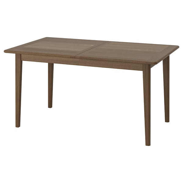 SKANSNÄS طاولة قابلة للتمديد, بني زان/قشرة, 150/205x90 سم