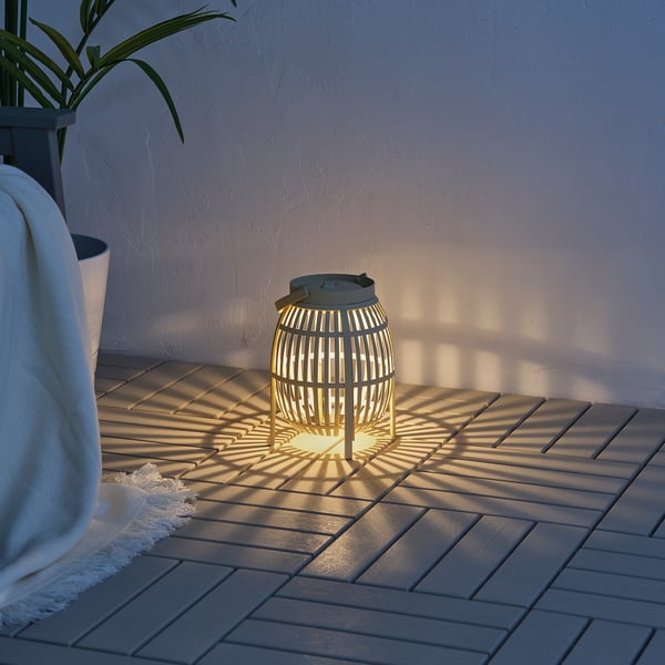 SOLVINDEN مصباح طاولة LED, يعمل بالبطارية/خارجي, 24 سم