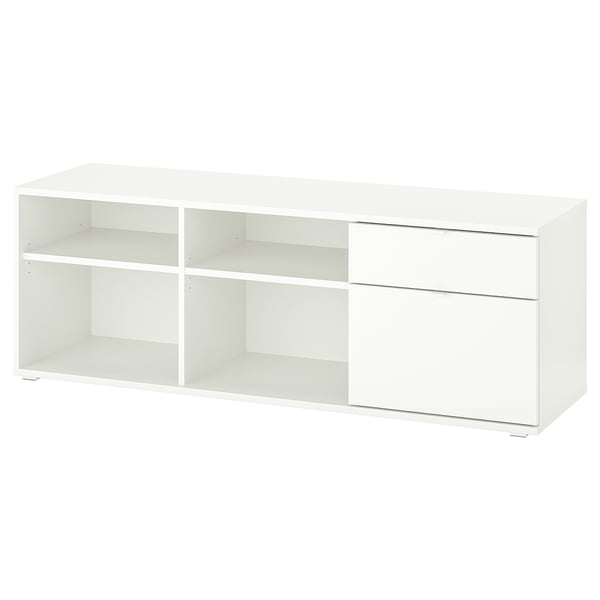 VIHALS طاولة تلفزيون, أبيض, 146x37x50 سم