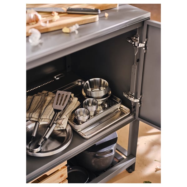 BÅTSKÄR Unit for sink, outdoor/dark grey, 120x60 cm