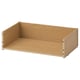 BESTÅ wooden drawer, natural finish, rectangular shape, empty, made from particleboard and foil.