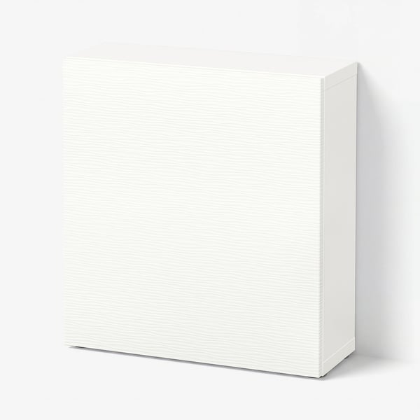 BESTÅ Shelf unit with door, white/Laxviken white, 60x22x64 cm