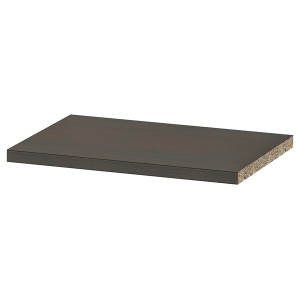 BILLY dark brown shelf, rectangular, wooden, flat, extra storage.