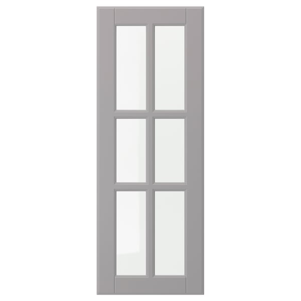A BODBYN door in soft grey with bevelled panels, featuring a classic design with a smooth, lacquered finish.