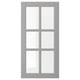 A grey BODBYN cabinet door with a classic, bevelled panel design.