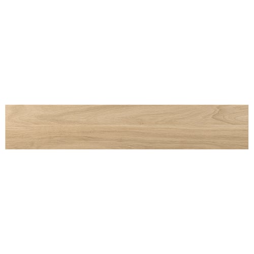 ENHET: light wood colour, rectangular panel. Smooth foil surface, 10-year guarantee.