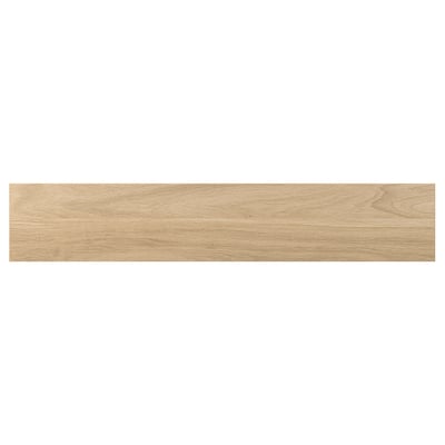 ENHET: light wood colour, rectangular panel. Smooth foil surface, 10-year guarantee.