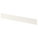 White ENHET plinth covering floor-to-cabinet gap.