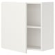 ENHET white wall cabinet with single shelf, minimalist design.