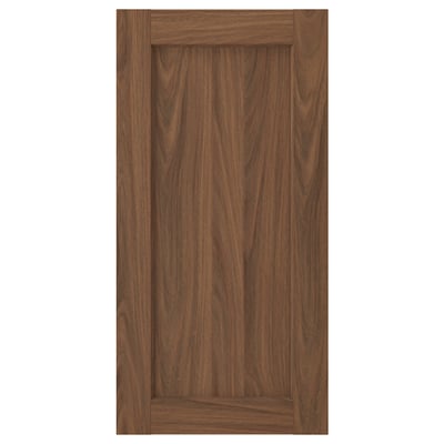 ENKÖPING: brown walnut wooden cabinet door; classic, durable.