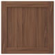 ENKÖPING wooden cabinet door in brown walnut with square frame and smooth surface.