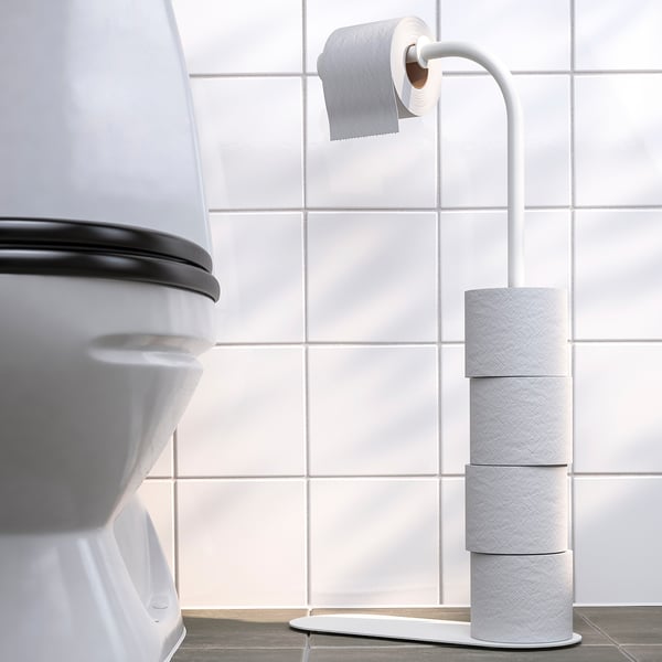 ENUDDEN Toilet roll stand, white, 60 cm