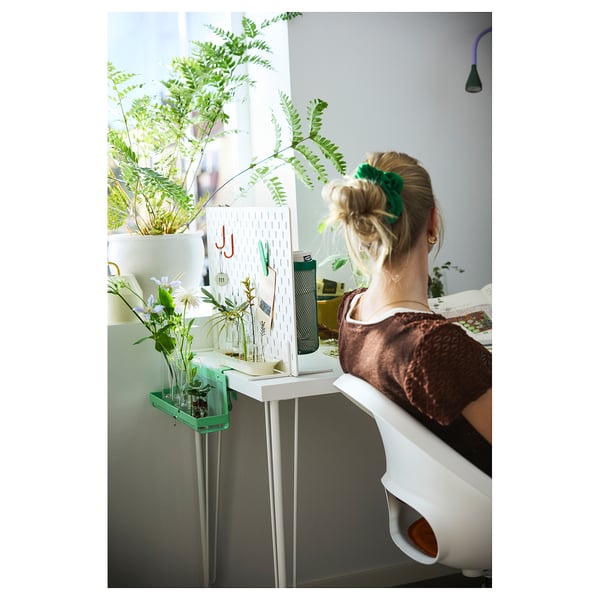 FÖRSÄSONG Cable management tray, light green, 38 cm