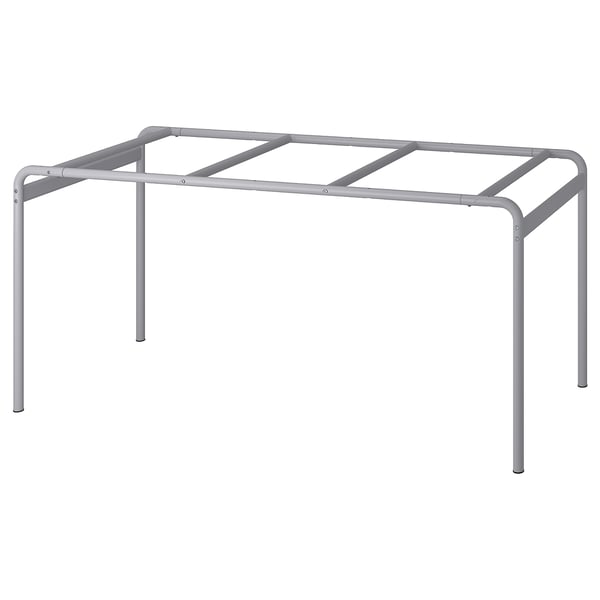 A grey gräsala metal table frame with a rectangular shape and sturdy design.