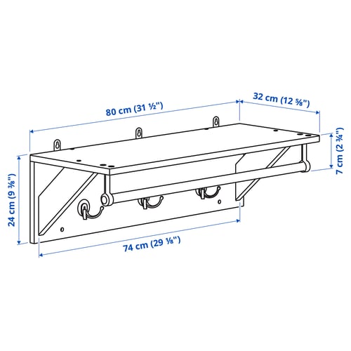 Illustration with measurements for the product: KALLSÖ.