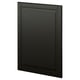 Black METOD kitchen cabinet with sleek, bevelled edges and modern design.