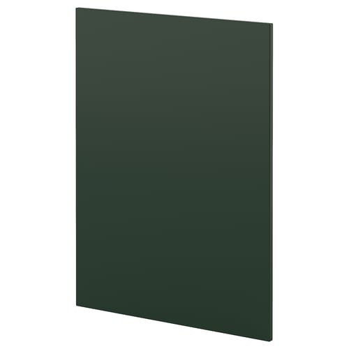Dark green rectangular flat panel, modern minimalist design. Part of IKEAs METOD kitchen system.