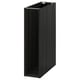 Black METOD kitchen cabinet, rectangular, modern design.