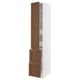 METOD kitchen cabinet with wooden doors & adjustable shelves.