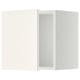 An ikea METOD kitchen cabinet in white, featuring a smooth, rectangular design with a single door.