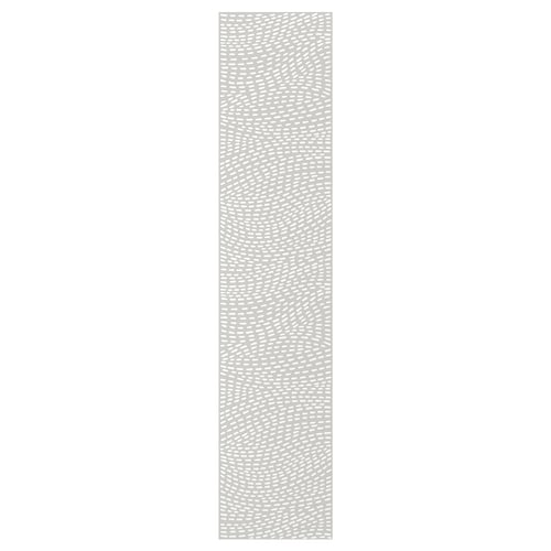 Grey wavy-patterned storage door, fits pax system, soft organic design.