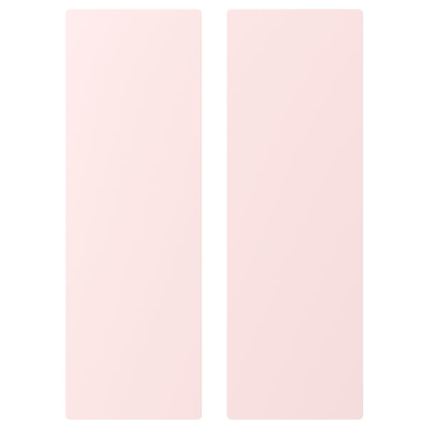 Two pink rectangular cards side by side.