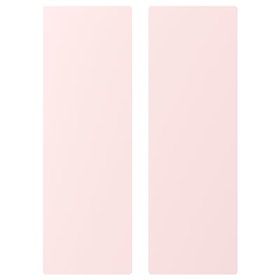Two pink rectangular cards side by side.