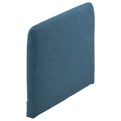 A blue SÖDERHAMN sofa piece, featuring a square backrest with rounded corners.